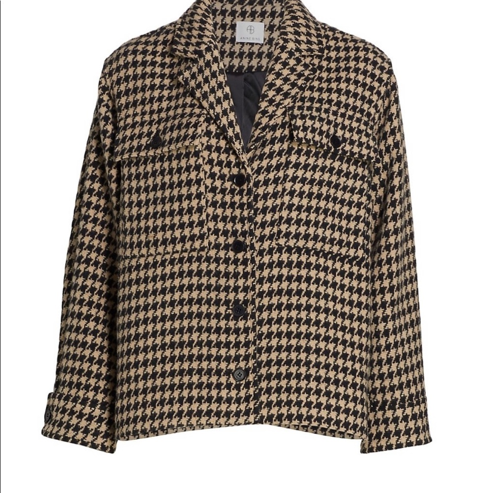 Houndstooth single breasted jacket- Anine Bing
